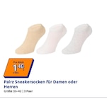 Sneakersocken für Damen oder Herren von Pairz im aktuellen Action Prospekt für 1,48 €