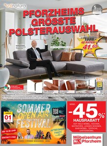 Fernsehsessel im Möbelzentrum Pforzheim Prospekt "PFORZHEIMS GRÖSSTE POLSTERAUSWAHL" mit 36 Seiten (Stuttgart)