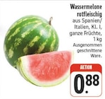 nah und gut Würzburg - Wassermelone rotfleischig Angebot im Prospekt Wassermelone rotfleischig bei nah und gut im Würzburg Prospekt für 0,88 €