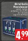Aktuelles Mineralwasser Angebot bei E center in Duisburg ab 4,99 €