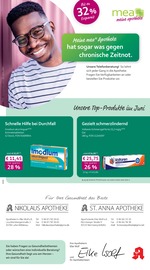 mea - meine apotheke Apotheken Prospekt der aktuellen Woche mit 4 Seiten, gültig von 01.06.2026 bis 30.06.2026, in Wernberg-Köblitz und Umgebung Aktueller mea - meine apotheke Apotheken Prospekt in Wernberg-Köblitz und Umgebung, "Unsere Juni-Angebote" mit 4 Seiten, 01.06.2026 - 30.06.2026