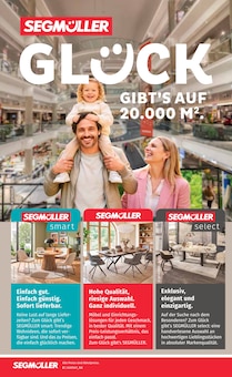 Segmüller Prospekt der aktuellen Woche, gültig von 12.09.2026 bis 26.09.2026 Aktueller Segmüller Prospekt "Zum Glück gibt’s Segmüller - Bestseller zu Bestpreisen" mit 20 Seiten