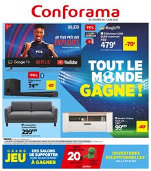 Prospectus Conforama de la semaine "Conforama" avec 1 page, valide du 30/04/2024 au 03/06/2024 pour Villeneuve-Loubet et alentours