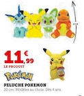 Promo Peluche Pokémon à 11,99 € dans le catalogue Super U à Houplines