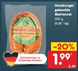 Aktuelles Hamburger gekochte Mettwurst Angebot bei Netto Marken-Discount in Hamburg ab 1,99 €