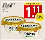 Original Streichfett Angebote von Rama bei WEZ Minden für 1,11 €