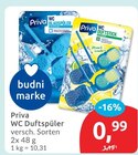 WC Duftspüler von Priva für 0,99 € bei budni im Angebot WC Duftspüler von Priva im aktuellen budni Prospekt