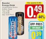 Energy-Drink Angebote von Booster bei WEZ Bad Oeynhausen für 0,39 €