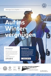 Aktueller Volkswagen Werkstatt & Auto Prospekt in Schönau und Umgebung, "Auf ins Wintervergnügen" mit 1 Seite, 01.01.2025 - 28.02.2025