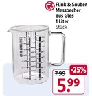 Messbecher aus Glas von Flink & Sauber im aktuellen Rossmann Prospekt für 5,99 €