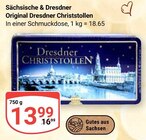 Aktuelles Sächsische & Dresdner Original Dresdner Christstollen Angebot bei GLOBUS in Leipzig ab 13,99 €
