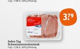 Aktuelles Schweineminutensteak Angebot bei tegut in Nürnberg ab 3,79 €