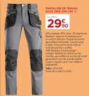 Gedimat Lorient - Promo Pantalon de travail Slick gris (DPI CAT 1) Promo Pantalon de travail Slick gris (DPI CAT 1) à 29,90 € dans le catalogue Gedimat à Lorient