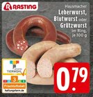 Leberwurst im Angebot bei EDEKA in Hemer Leberwurst Angebote von Rasting bei EDEKA Hemer für 0,79 €