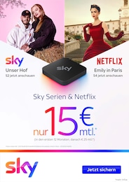 Sky Prospekt: "Sky Serien & Netflix", 4 Seiten, 01.09.2024 - 30.09.2024