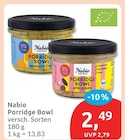 Porridge Bowl von Nabio für 2,49 € bei budni im Angebot Porridge Bowl von Nabio im aktuellen budni Prospekt