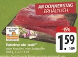 EDEKA Hofheim - Rinderbrust Angebot im Prospekt Rinderbrust bei EDEKA im Hofheim Prospekt für 1,59 €
