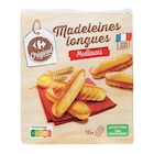 Madeleines longues - CARREFOUR ORIGINAL - Carrefour Madeleines longues - CARREFOUR ORIGINAL à 2,55 € dans le catalogue Carrefour