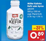 Kalinka Kefir im Netto Marken-Discount Prospekt Kalinka Kefir von Müller im aktuellen Netto Marken-Discount Prospekt für 0,89 €