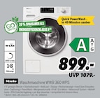 Waschmaschine WWB 360 WPS im Angebot bei MEDIMAX in Eberswalde Waschmaschine WWB 360 WPS Angebote von Miele bei MEDIMAX Eberswalde für 899,00 €