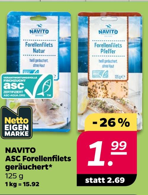 ASC Forellenfilets geräuchert