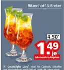 Cocktailglas Joy von Ritzenhoff & Breker für 1,49 € bei Segmüller im Angebot Cocktailglas Joy von Ritzenhoff & Breker im aktuellen Segmüller Prospekt