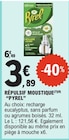RÉPULSIF MOUSTIQUE - PYREL en promo à 3,89 € chez E.Leclerc RÉPULSIF MOUSTIQUE - PYREL dans le catalogue E.Leclerc