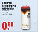 Premium Pils WM-Edition im Angebot bei Trinkgut in Hemer Premium Pils WM-Edition Angebote von Bitburger bei Trinkgut Hemer für 0,89 €