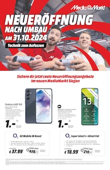 MediaMarkt Saturn Siegen (Universitätsstadt) Prospekt "NEUERÖFFNUNG NACH UMBAU AM 31.10.2024" mit 12 Seiten