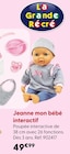 Jeanne mon bébé interactif - La Grande Récré - La Grande Récré Jeanne mon bébé interactif - La Grande Récré à 49,99 € dans le catalogue La Grande Récré
