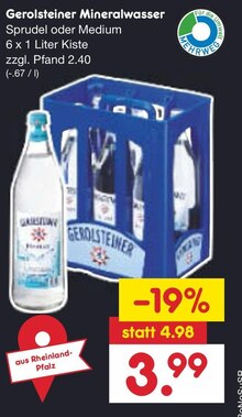 Mineralwasser bei Netto Marken-Discount in Bocholt Mineralwasser im Angebot bei Netto Marken-Discount Bocholt für 3,99 €