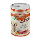 LandFleisch Dog Classic Rind mit Reis und Gartengemüse extra mager 400 g bei Zookauf im Prospekt "" für 1,29 €