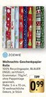 Weihnachts-Geschenkpapier Rolle Angebote von Zoewie bei E center Darmstadt für 0,99 €