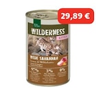 Promo REAL NATURE WILDERNESS chatons Wide Savannah agneau & sanglier 6x400 g à 29,89 € dans le catalogue Maxi Zoo à Mondeville
