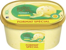 Sorbet glacé citron - Géant Casino à Versailles Sorbet glacé citron en promo chez Géant Casino Versailles à 3,49 €
