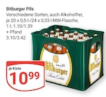 Aktuelle Bitburger Angebote bei GLOBUS in Gießen Aktuelles Pils Angebot bei GLOBUS in Gießen ab 10,99 €