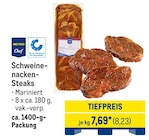 Schweinenacken-Steaks im METRO Prospekt Schweinenacken-Steaks von Metro Chef im aktuellen METRO Prospekt für 8,23 €