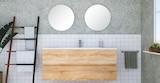 Promo Ensemble salle de bains "monica": meuble + vasque + miroirs à 179,00 € dans le catalogue Batkor à Roissy Aeroport Charles de Gaulle