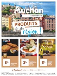 Prospectus Auchan Supermarché à Décines-Charpieu, "PRODUITS de notre région !", 4 pages, 20/02/2024 - 25/02/2024