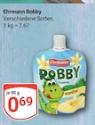 Robby Pudding Vanilla Angebote von Ehrmann bei GLOBUS Altenburg für 0,69 €
