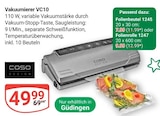 Vakuumierer VC10 von Caso Design für 7,99 € bei GLOBUS im Angebot Vakuumierer VC10 von Caso Design im aktuellen GLOBUS Prospekt