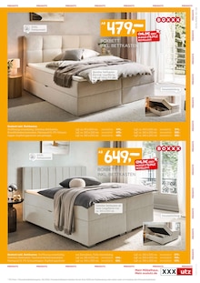 Bett im aktuellen XXXLutz Möbelhäuser Prospekt (Krefeld) Bett im XXXLutz Möbelhäuser Prospekt "SCHLAFEN PREISHITS!" mit 8 Seiten (Krefeld)