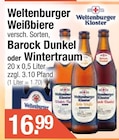 Weltenburger im Getränke City Prospekt Barock Dunkel von Weltenburger Kloster im aktuellen Getränke City Prospekt für 16,99 €
