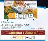 75“ UHD-LED-Fernseher 75A6N von Hisense im aktuellen Metro Prospekt für 749,69 €