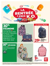 Promos Cartable dans le catalogue "La rentrée à prix K.O." de Auchan Hypermarché Cartable en promo dans le catalogue Auchan Hypermarché à la page 42
