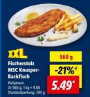 MSC Knusper-Backfisch Angebote von Fischerstolz bei Lidl Aschaffenburg für 5,49 €