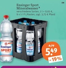 Aktuelles Sport Mineralwasser Angebot bei tegut in Stuttgart ab 5,49 €
