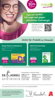 mea - meine apotheke Prospekt Unsere Oktober-Angebote mit 4 Seiten