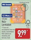 Holz-Lerntablet von Toylino für 9,99 € bei ALDI Nord im Angebot Holz-Lerntablet von Toylino im aktuellen ALDI Nord Prospekt