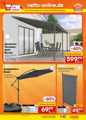 Terrassenüberdachung im Netto Marken-Discount Prospekt in Saarbrücken Aktueller Netto Marken-Discount Prospekt mit Terrassenüberdachung, "Aktuelle Angebote", Seite 39